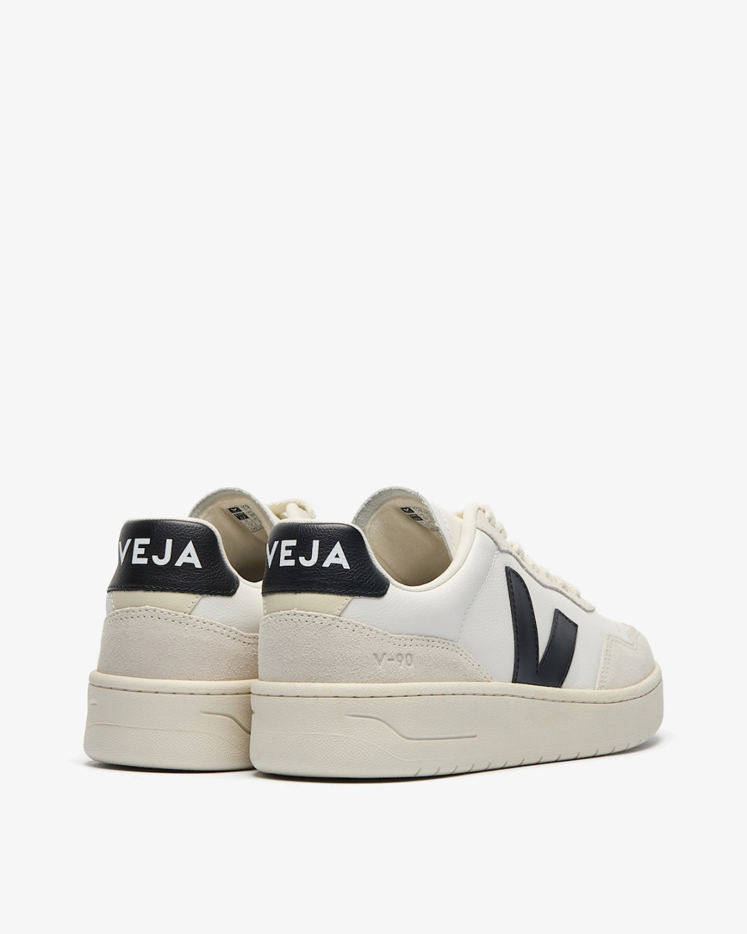 VEJA Patike VD2021061B410 V-90 O.T. LEATHER WHITE_BLACK/JZ26 — foto 3