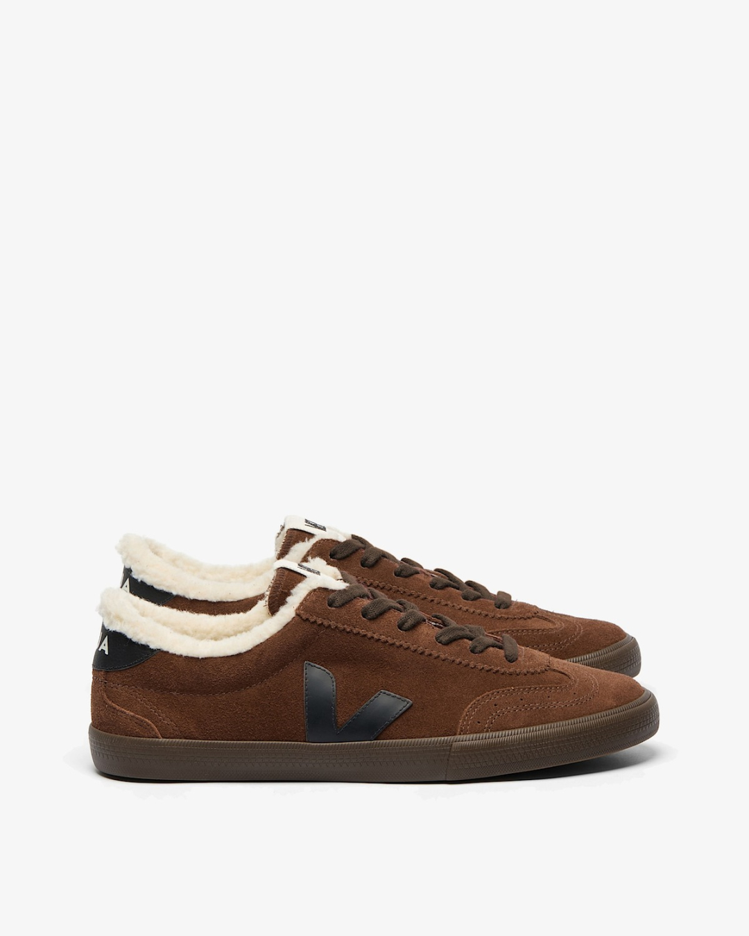 VEJA Patike VU0321470A360 VOLLEY W SUEDE WALNUT_BLACK_EAGLE/JZ2 — glavna fotografija