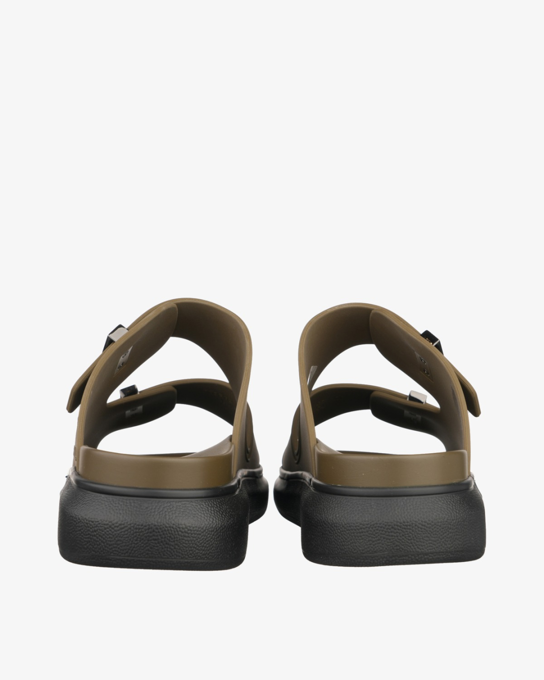 ALEXANDER MCQUEEN Papuče 663563/PL25 PEWTER/BLACK — foto 3
