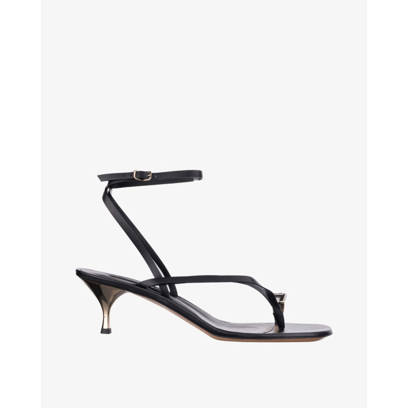 CASADEI Papuče 1N254B0501C30259000/PL26 JULIA - CHIC FLORENCE+ACC.ORO CH. - NERO/PL26