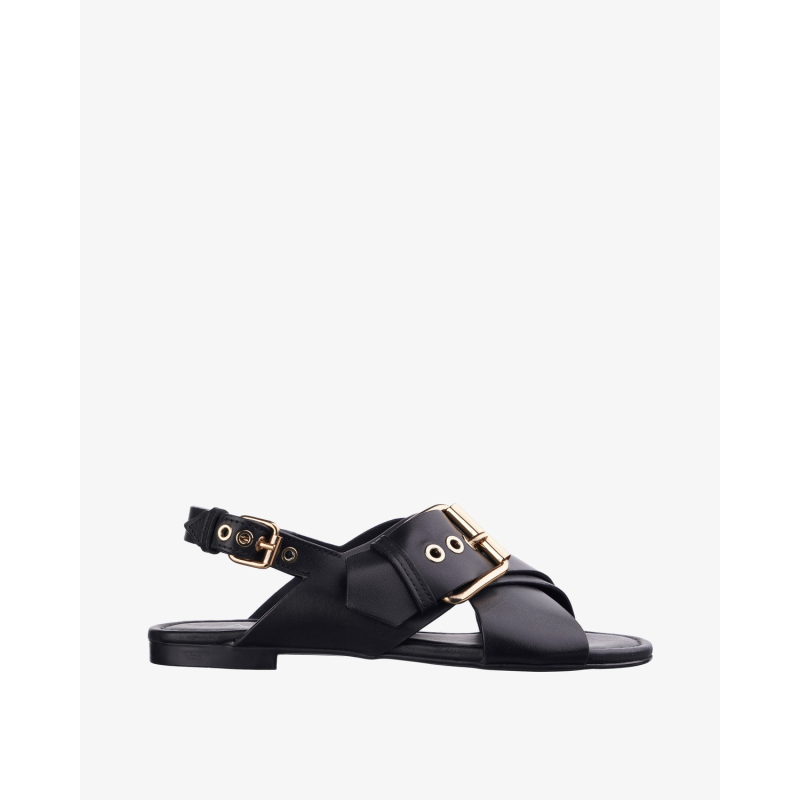 AGL Sandale D656091PHSOFTY0000/PL26 SOFTY SUMMER CRIS-CROS NERO
