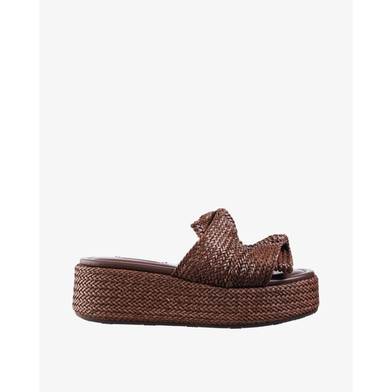 CASADEI Papuče 1M546B0201 HANOI2615/PL26 ZEPPE - ARUBA HANOI - RUM/PL26