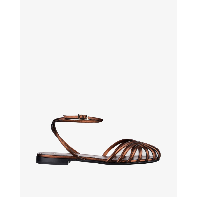 ALEVI Sandale AURA FLAT/PL26 dark bronze