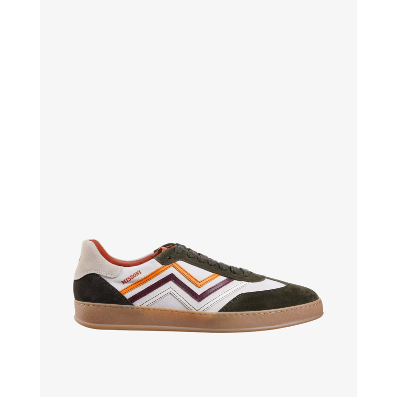 MISSONI Patike MML009_055/PL26 RAFA SUEDE CALFSKIN IVORY / CAMOUFLAGE