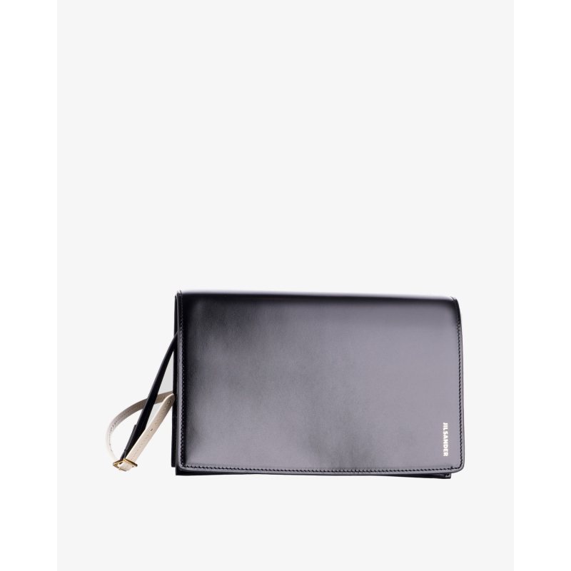 JIL SANDER Torba J08ZH0100 FILE SM 011 BLACK/PL26