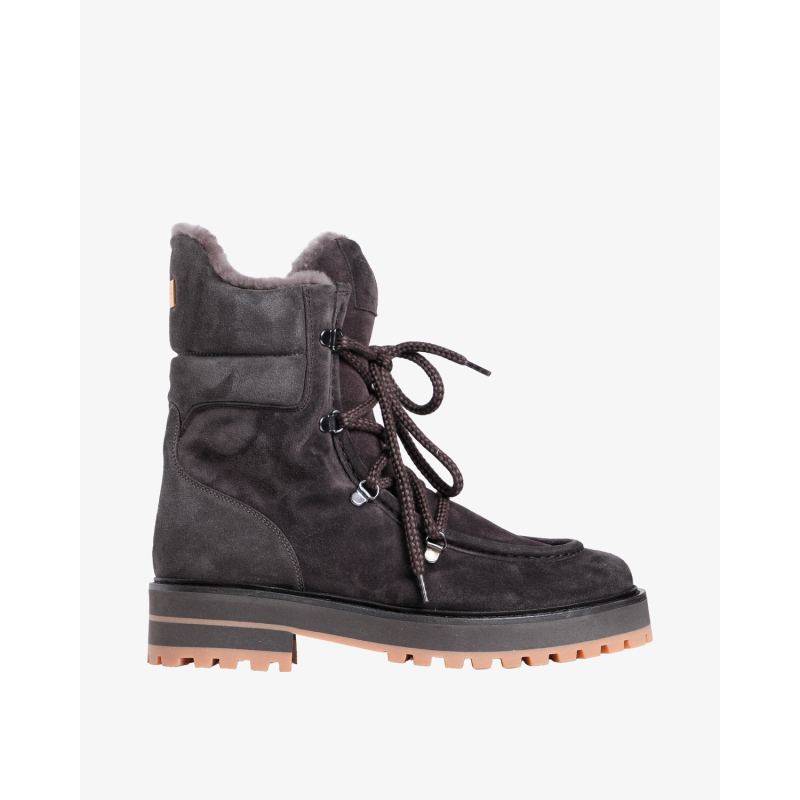Eleventy Čizme N82SCAN16 - SCA0N064-117 BOOTS WITH SHEARLING - AMETISTA/JZ26