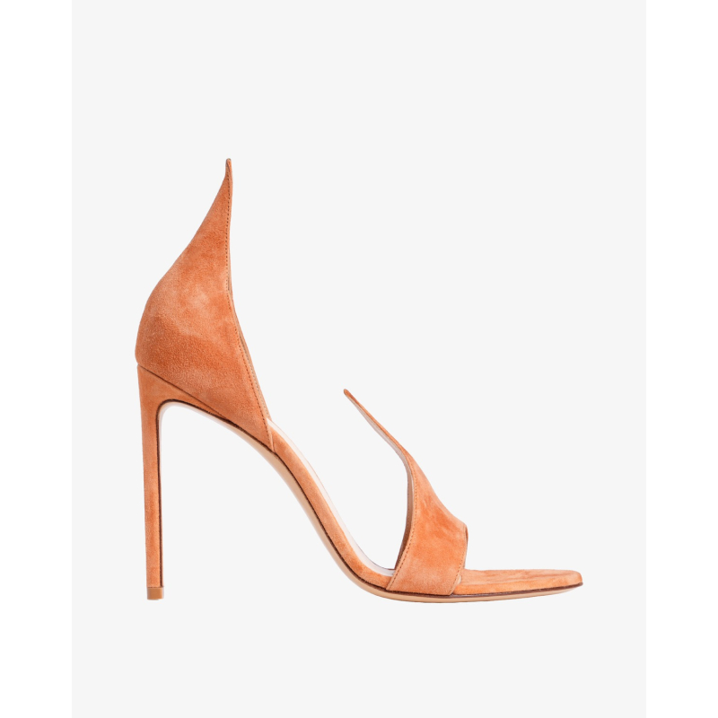FRANCESCO RUSSO Sandale R1S087 SUEDE PUMPKIN/JZ26