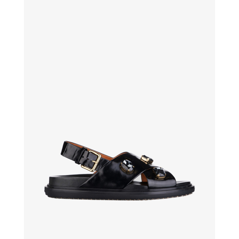 MARNI Sandale FBMS018501/PL26 FUSSBETT SHOE 00N99 BLACK