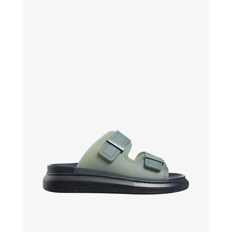 ALEXANDER MCQUEEN Papuče 663563/pl24  Khaki
