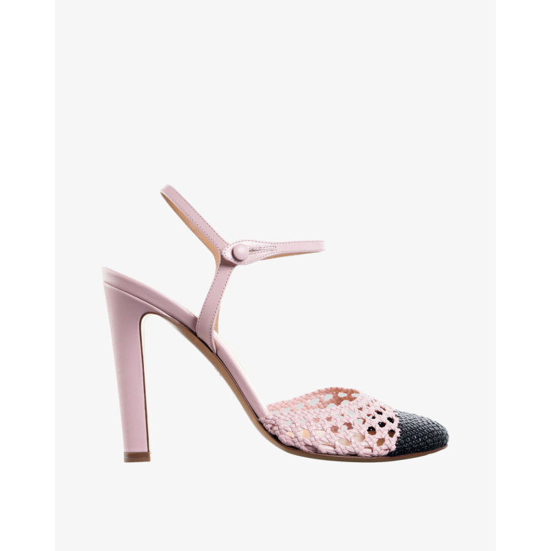 FRANCESCO RUSSO Sandale R1P954 BLACK/PINK