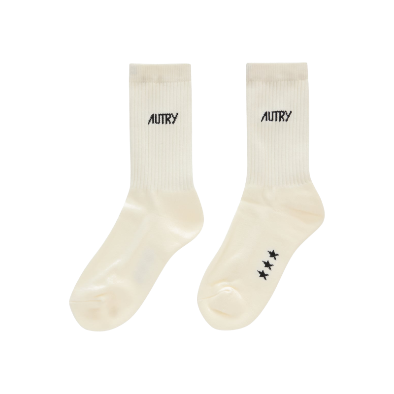 AUTRY INTERNATIONAL SRL Čarape SOCKS MAIN UNISEX 0550 STARS CREAM/BLACK/JZ26