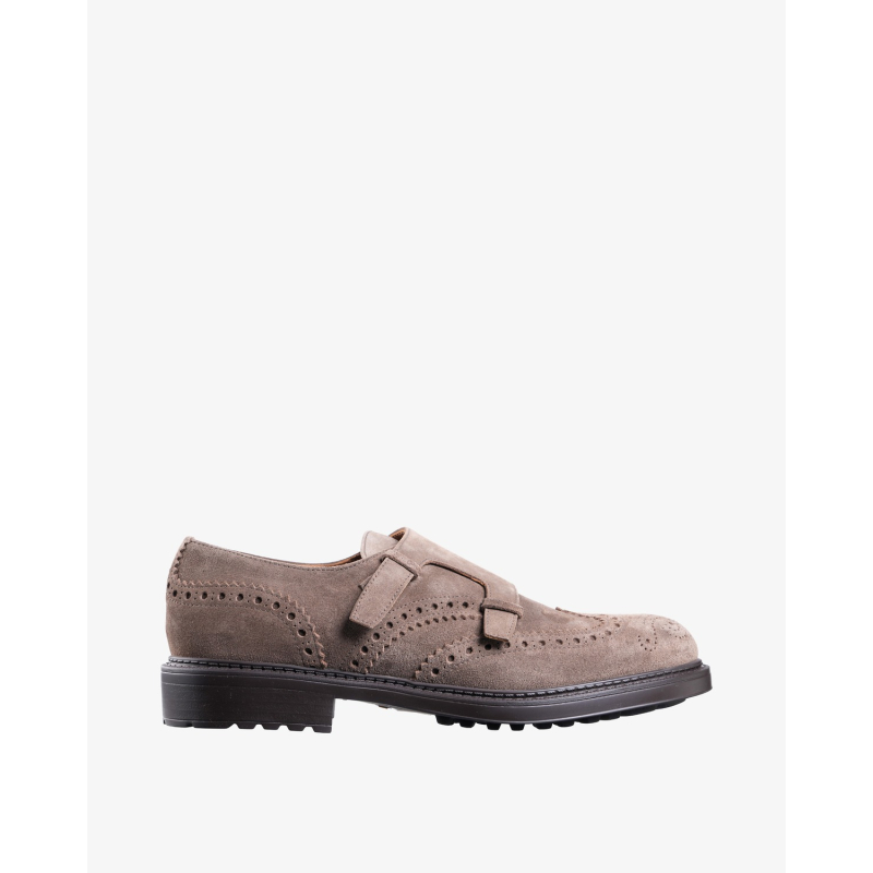 DOUCAL'S Cipele DU3567HENRUF009TM49 SLIP ON (GM) VISONE CRETA+F.DO T.MORO/JZ26