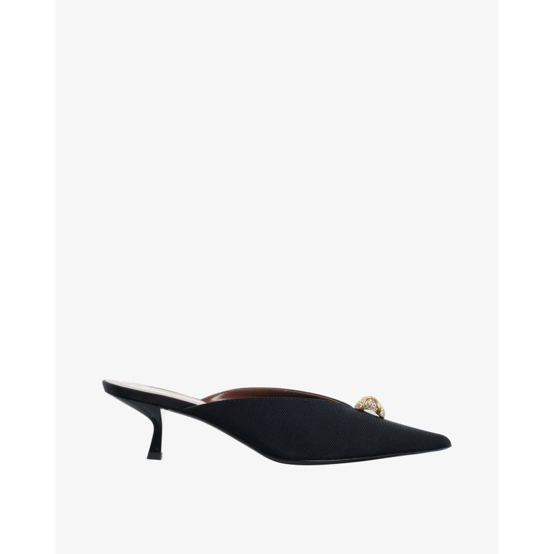 GIUSEPPE ZANOTTI Papuče E650010 001/PL26 S.BACK GROS sp.0.7 h.1.40 NERO
