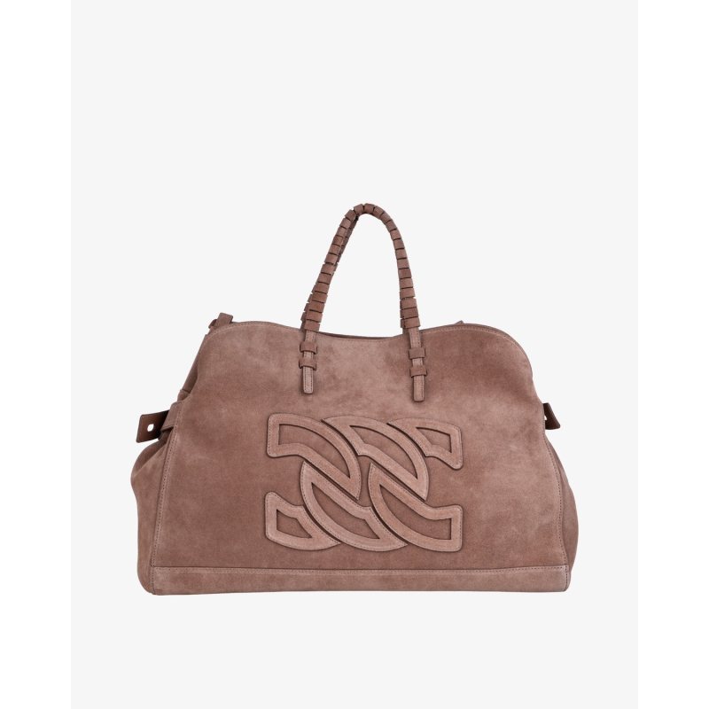 CASADEI Torba 3W458J0000PAKVL3121 PARK AVE BIG SUEDE CARIBOU/JZ26