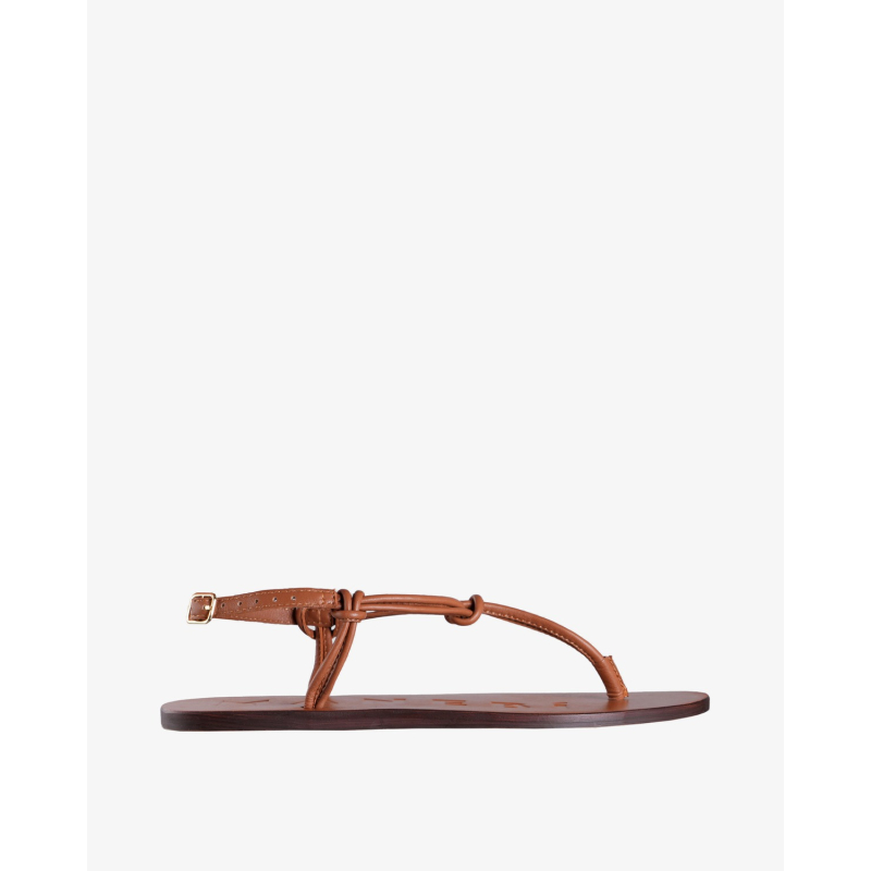 MANEBI Sandale Q 4.6 Y0/PL26 tan knot thongs
