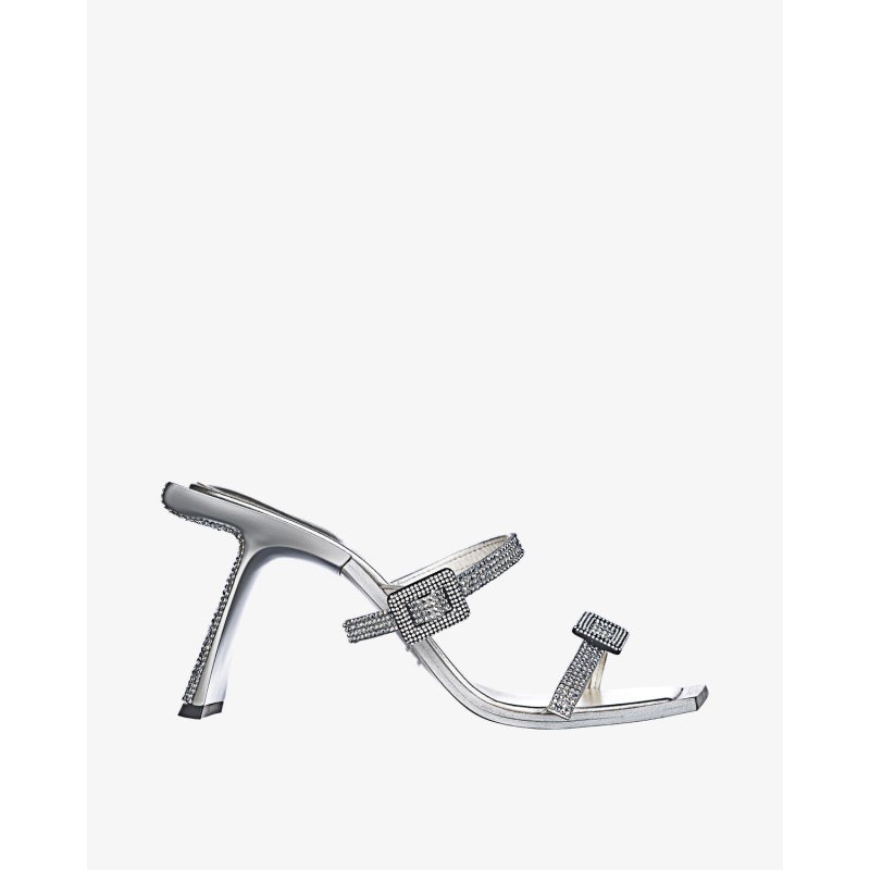 BENEDETTA BRUZZICHES Sandale SS24047/PL24 Satin/Grigio