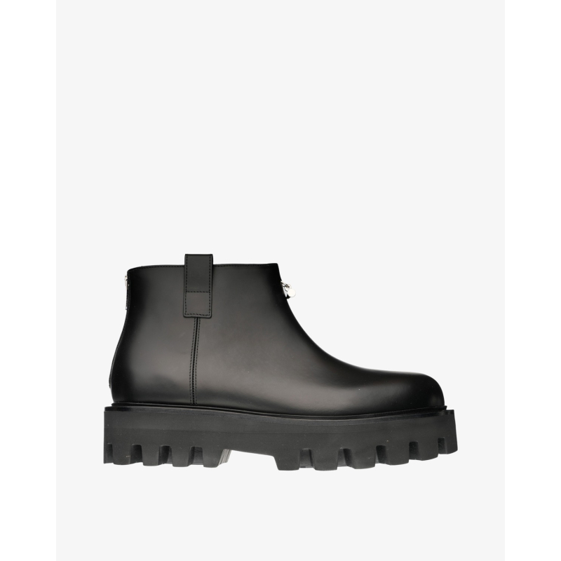 ALEXANDER MCQUEEN Čizme 832334/JZ25 BLACK/SILVER