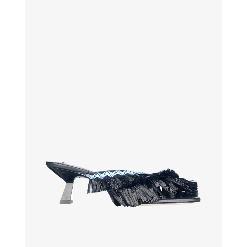 MSGM Papuče MDS802/PL24  BLACK
