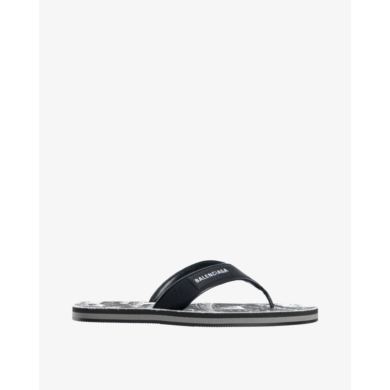 BALENCIAGA Papuče 841422/PL26 BLACK/WHITE