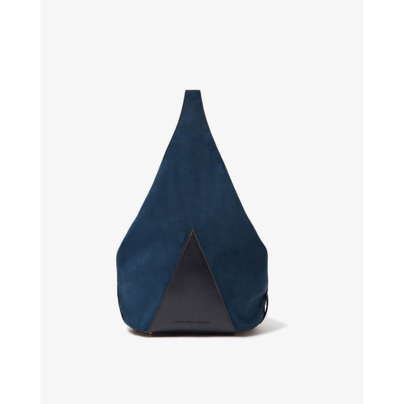 STELLA MCCARTNEY Torba 7B0207WP0750 Appaloosa Soft Bucket Medium Bag Alter Suede & Alter Mat NAVY/JZ26