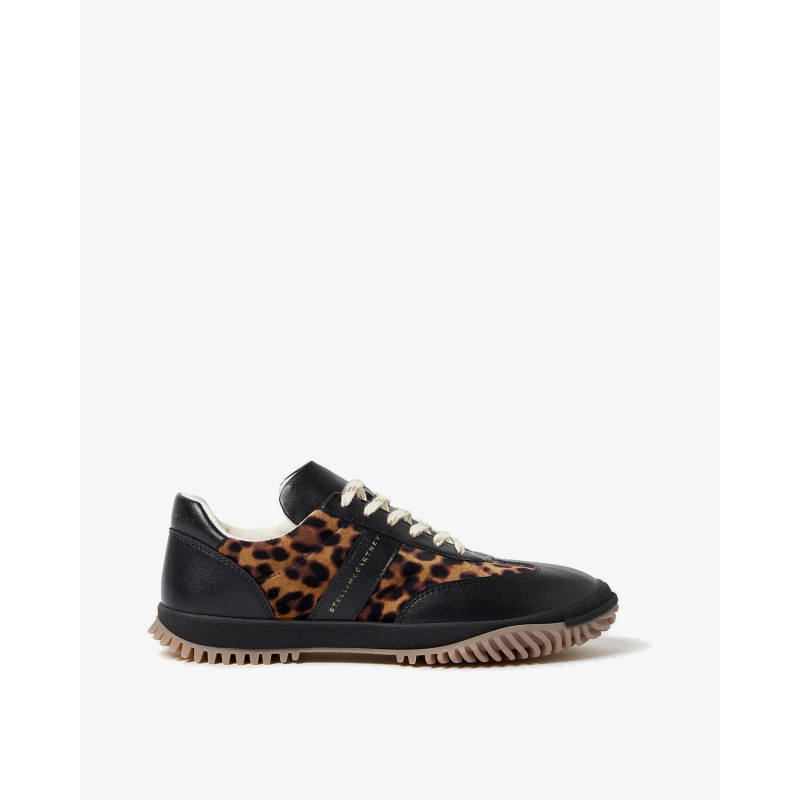 STELLA MCCARTNEY Patike 810699E00313 Sneaker Alter Mat & Leopard Printed Velvet BLACK/LEOPARD/JZ26