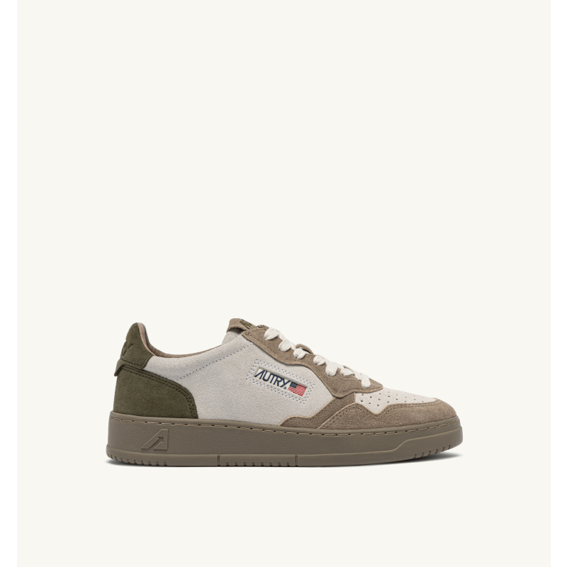 AUTRY INTERNATIONAL SRL Patike MEDALIST LOW MAN TS40 TRICOLOR/SUEDE GIUNGLA/WHITE/ANTILOP/JZ26