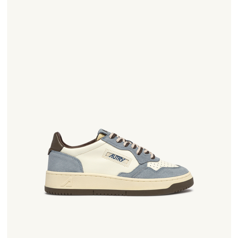 AUTRY INTERNATIONAL SRL Patike MEDALIST LOW WOM BW06 LEATHER/SUEDE CHOCOLATE CHIP/CIELO/JZ2