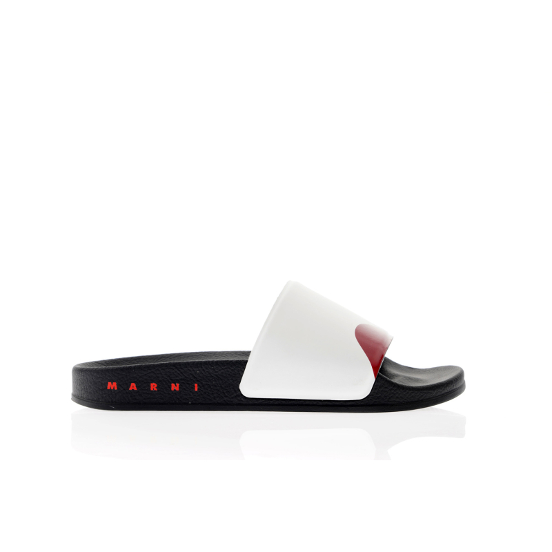 MARNI Papuče P2883 WHITE-RED