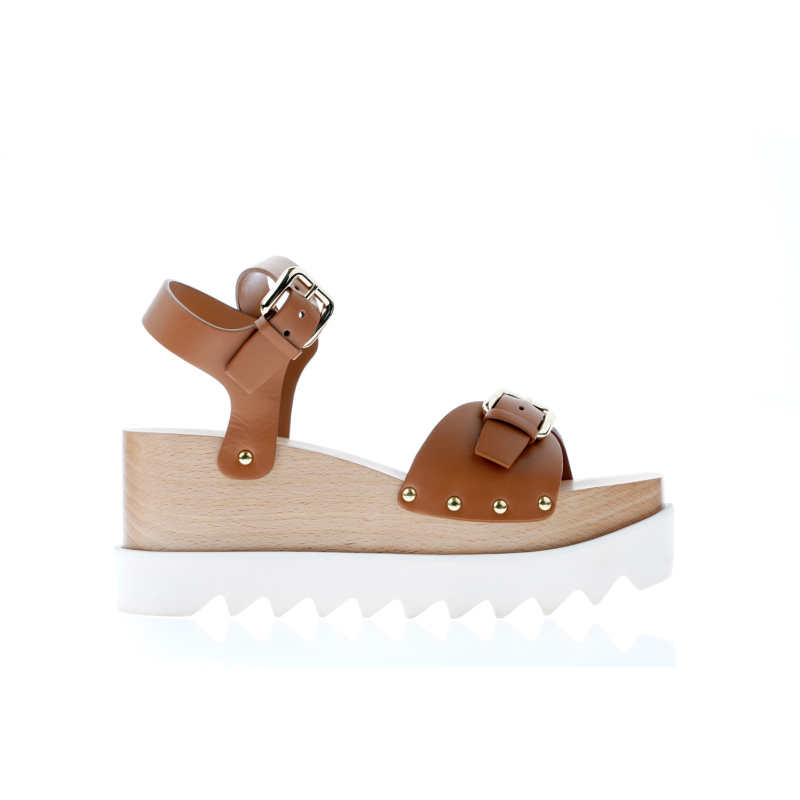 STELLA MCCARTNEY Sandale 800317/21 CUOIO