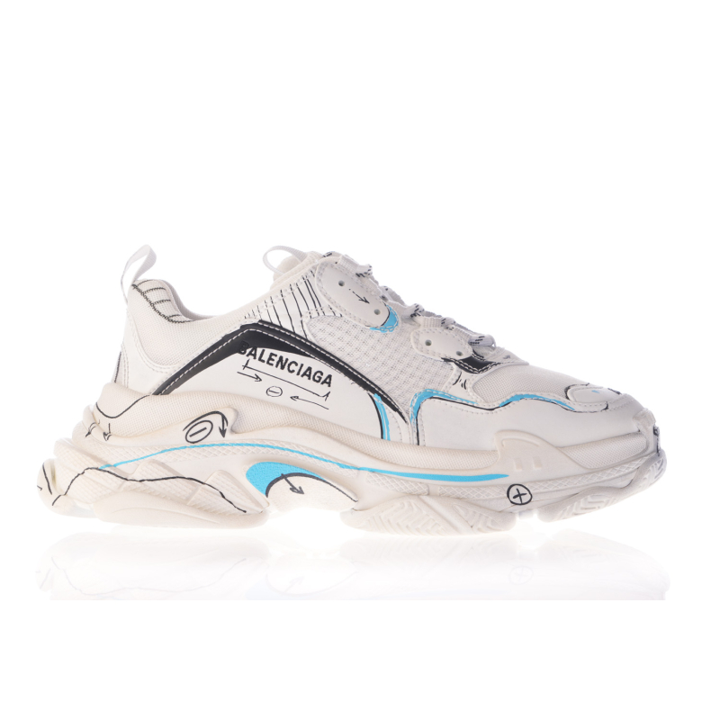 BALENCIAGA Patike 536737/23 WHITE/BLACK/BLUE