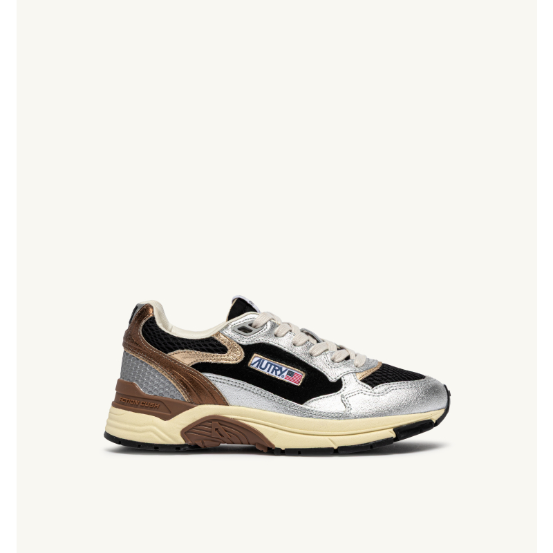 AUTRY INTERNATIONAL SRL Patike HYPERWAY LOW WOM EM06 LEATHER/SUEDE/MESH SILVER/BLACK/JZ2