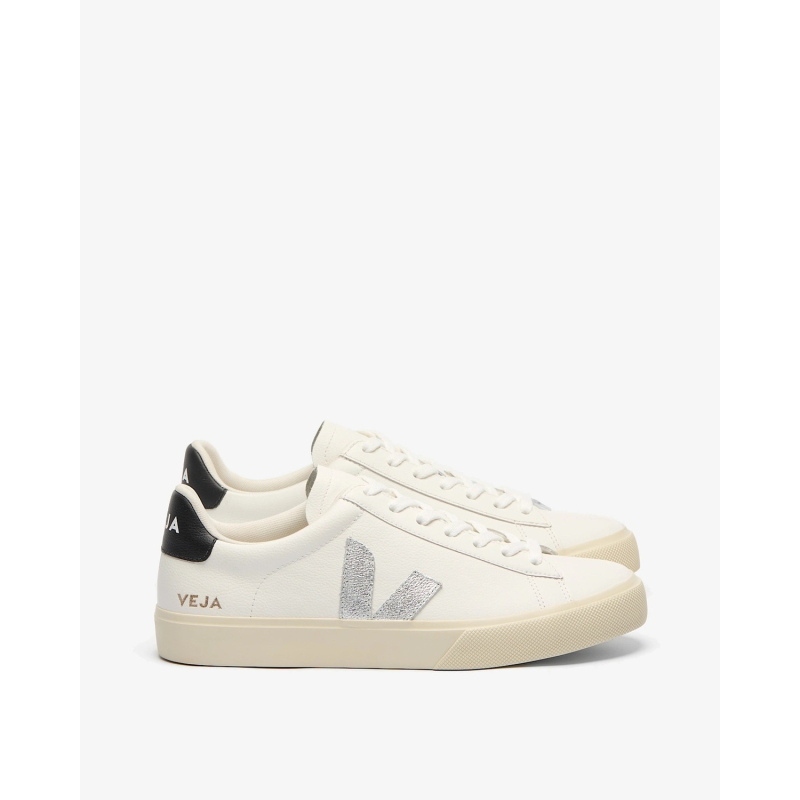 VEJA Patike CP0521753A360 CAMPO LEATHER WHITE_SILVER_BLACK/JZ2