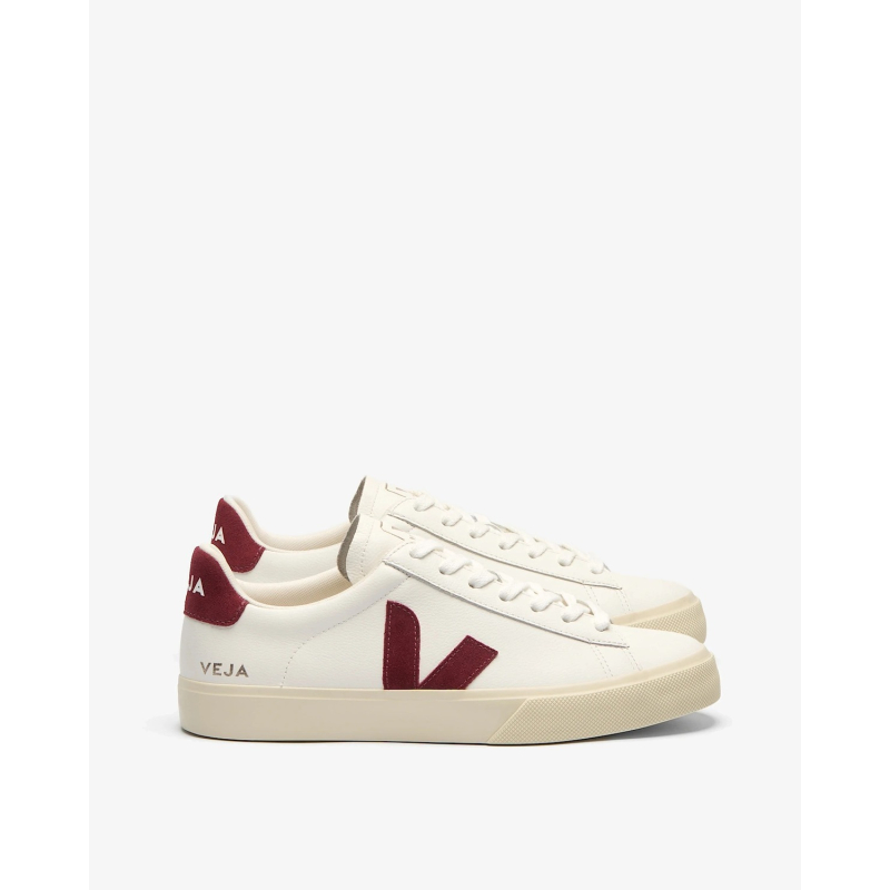 VEJA Patike CP0522144A360 CAMPO LEATHER WHITE_GRENAT/JZ2