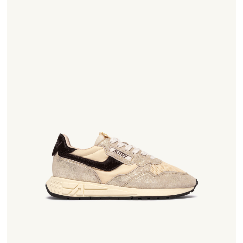 AUTRY INTERNATIONAL SRL Patike REELWIND LOW WOM YO01 SUEDE/NYLON/PONY PLATINUM/RUTABAGA/BROWN/JZ2